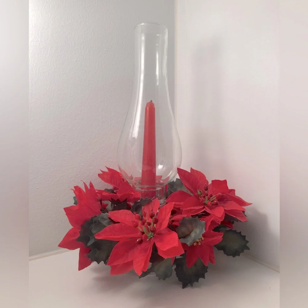 Holiday Angel Glass Centerpiece Set